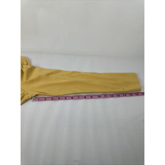 LL Bean 100% Supima Cotton Yellow Crew Neck Long Sleeve T-Shirt Size XL REG - Picture 6 of 7